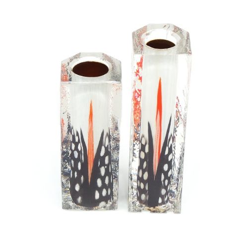 Marlas Feathers pen blank - Cyclone series #2